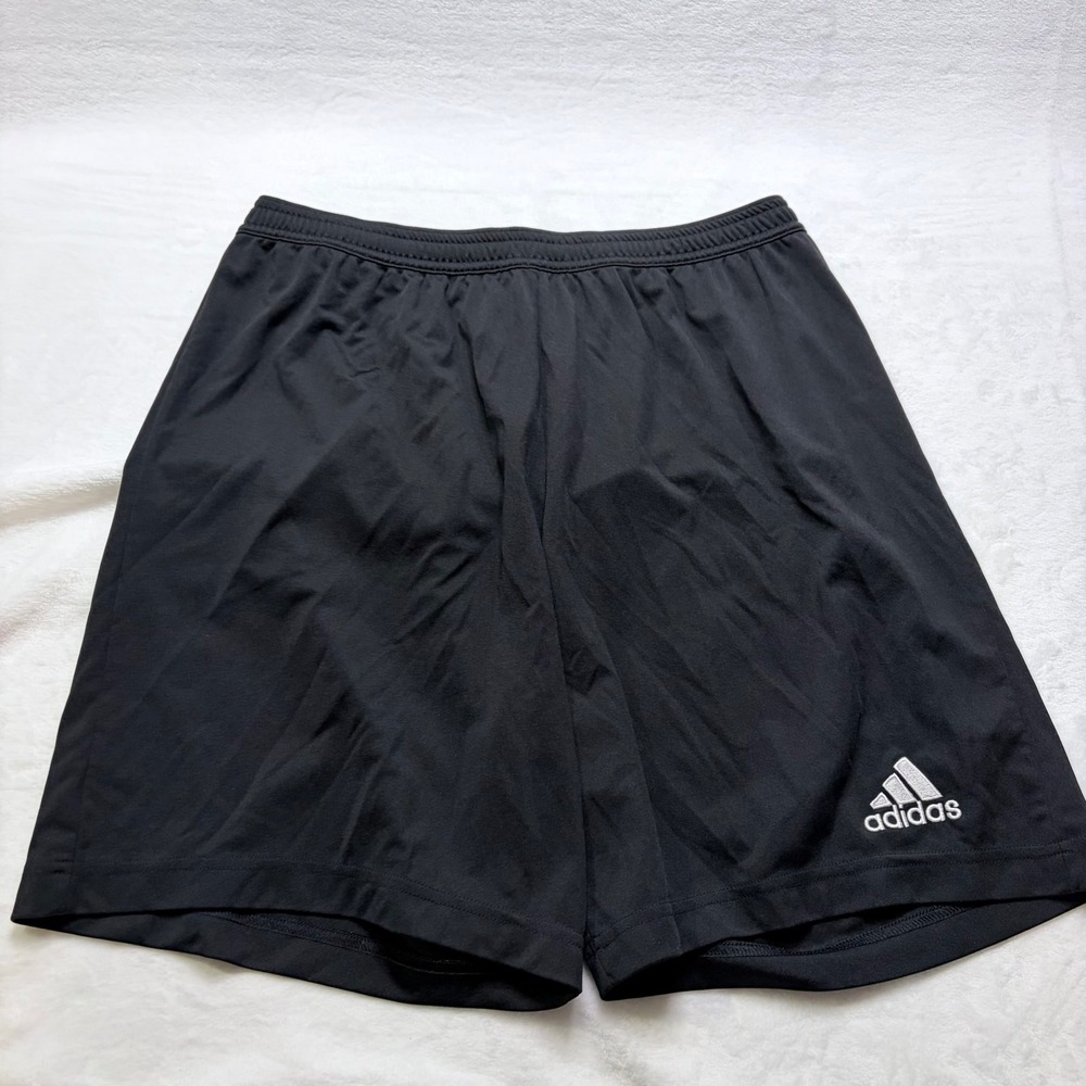 Adidas Athletic Shorts Aeroready Black Embroidered‎ Logo Size L